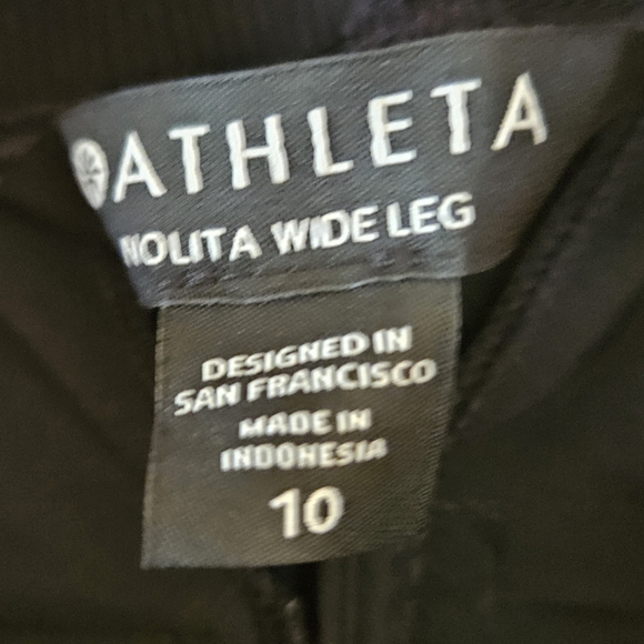 Athleta Nolita Wide Leg Pants, size 10, NWOT - Picture 7 of 8